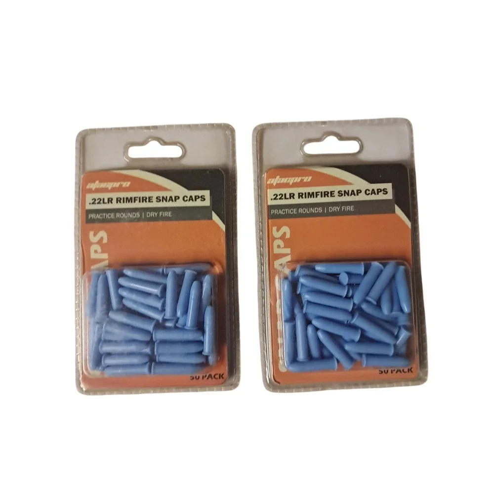 22 LR Rimfire Plastic 2 Pack Of  50 Pack of Safety Snap Caps A TAC Pro